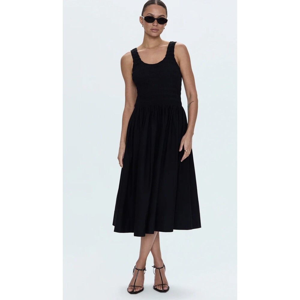 Sincerely Jules Black Women’s Poplin Halter Smocked Dress Size S